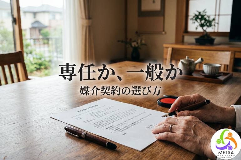 媒介契約3種類の違いと、流山で後悔しない選び方