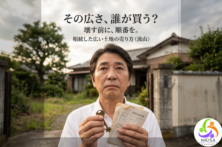 相続した流山市の広い土地・大型地の売り方。壊す前に売るか活かすかを考える売主