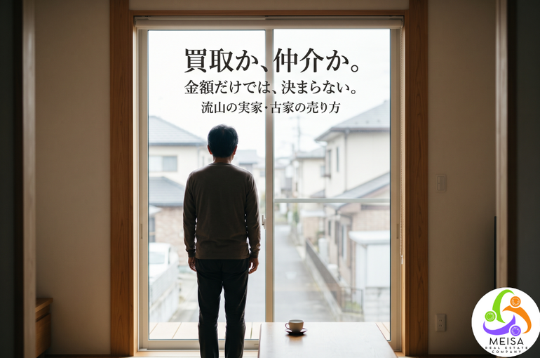 買取と仲介、どちらで売る？──手取り・期間・手間で選ぶ、流山の実家・古家の手放し方
